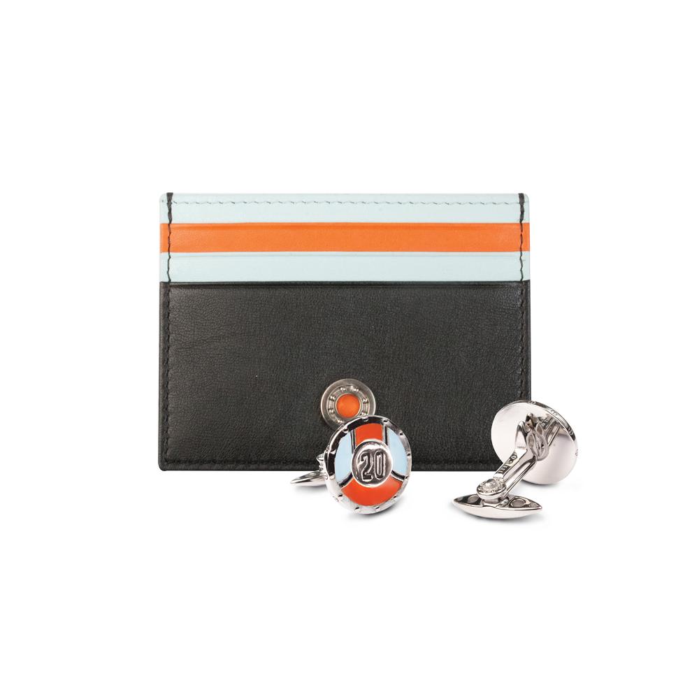 Leather Card Holder / Cufflinks Gift Set #20 | GTO London